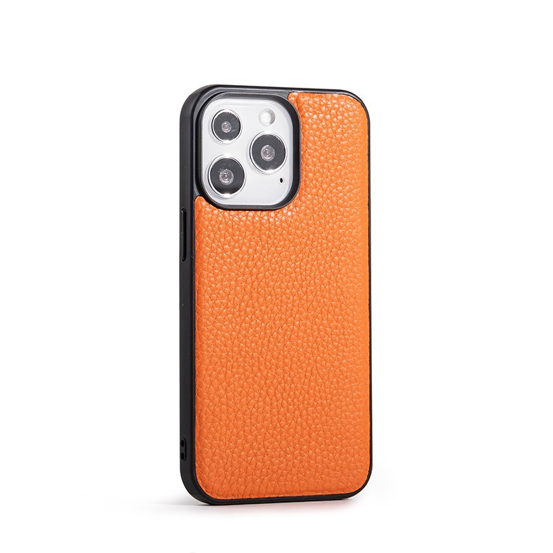 For iPhone 13 Pro Max Case Versatile Genuine Pebble Leather Phone Case Custom TPU Cell Phone Case for iPhone Leather Cover