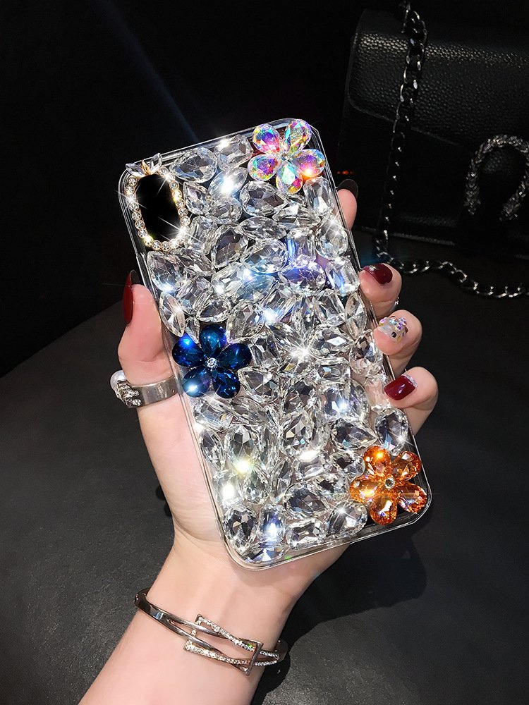  Bling 3D Shinny Exquisite Phone Case for iPhone 16 15 14 Pro Max for Huawei Mobile Phone Bags Accessories