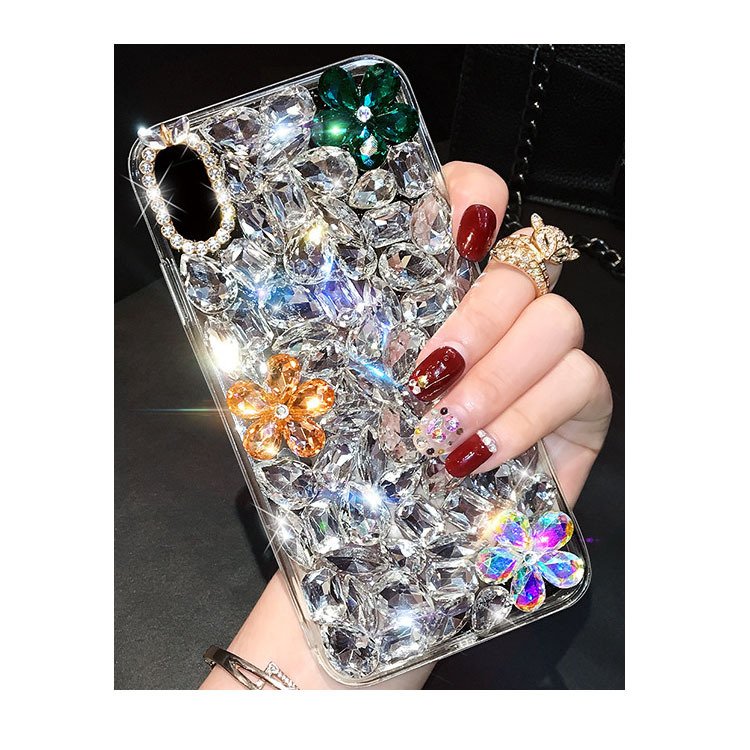  Bling 3D Shinny Exquisite Phone Case for iPhone 16 15 14 Pro Max for Huawei Mobile Phone Bags Accessories