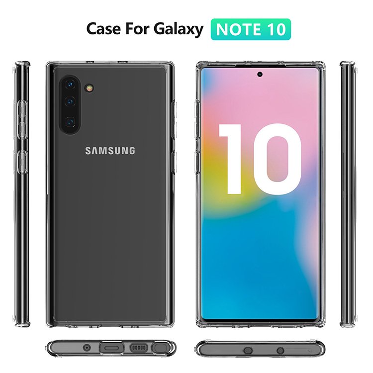 Transparent Clear Cover Phone Case For Samsung Note 10/s10/s10+ Tpu Mobile Phone Case Wholesale Phone Case