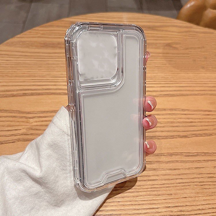 GSCASE 3 in 1 PC TPU Clear Mobile Phone Case Wholesale Shockproof 360 Degree Mobile Phone Cover For Iphone13 Pro Max 14 15