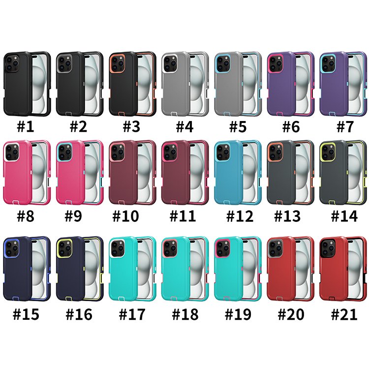 Rugged defender mobile case for robot iPhone 16 covers,hard soft heavy duty case for iPhone 16 cover,for iPhone 16 defender case