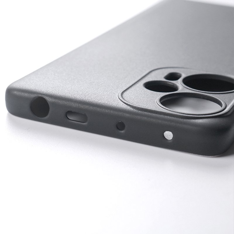 Black Matte Phone Case For Redmi Note 12 Turbo Soft TPU Protection Cases