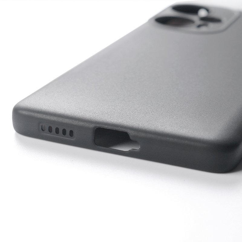 Black Matte Phone Case For Redmi Note 12 Turbo Soft TPU Protection Cases