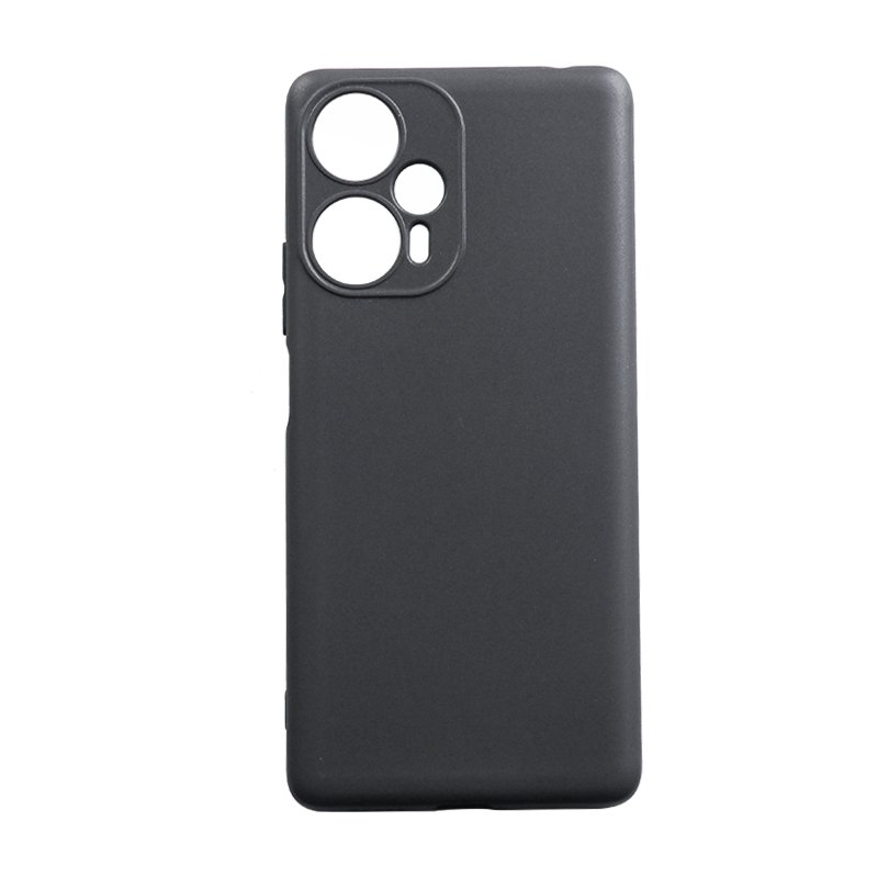 Black Matte Phone Case For Redmi Note 12 Turbo Soft TPU Protection Cases