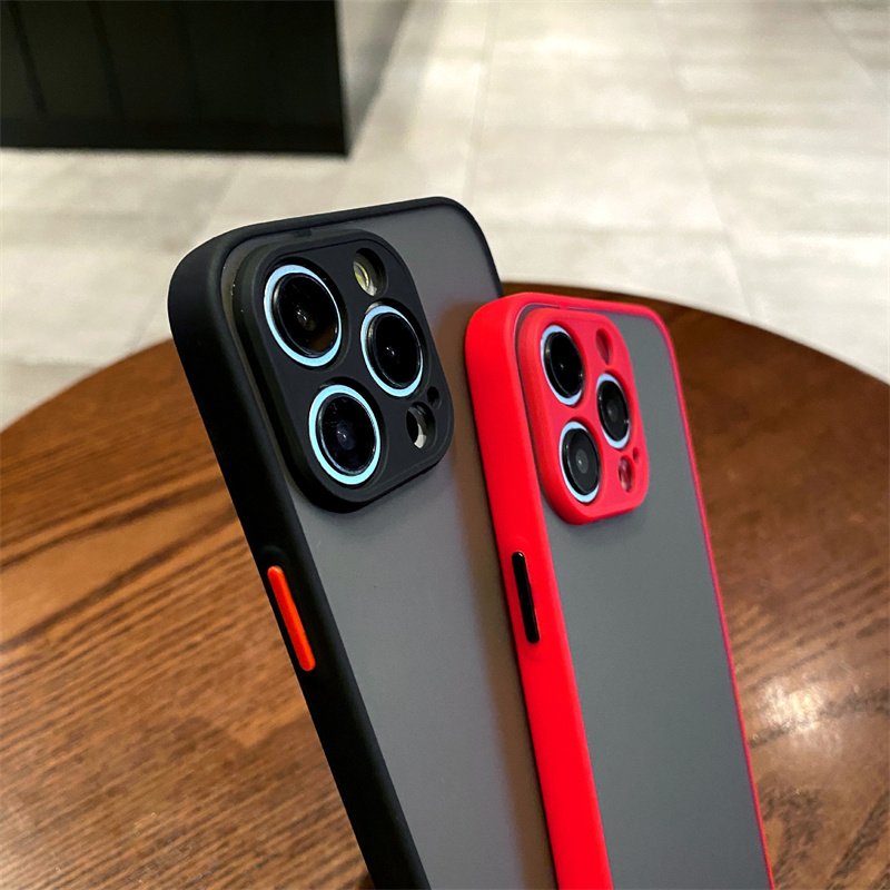 Translucent Frosted Acrylic Phone Case For iPhone 16 Pro Max 15 14 13 12 11 Xs Xr Xs Max 7 8 Matte Smooth Feel PC Mobile Cover