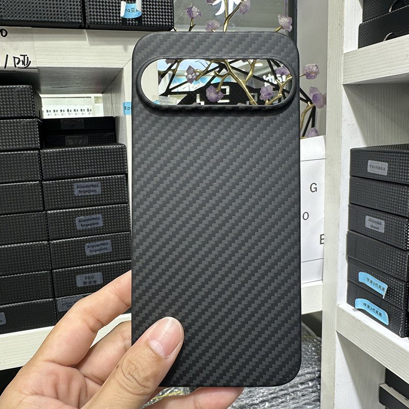 Mobile Phone Case for Google Pixel 9 Pro XL Real Carbon Fiber Cover Pixel9Pro Xl Anti-drop Hard Case
