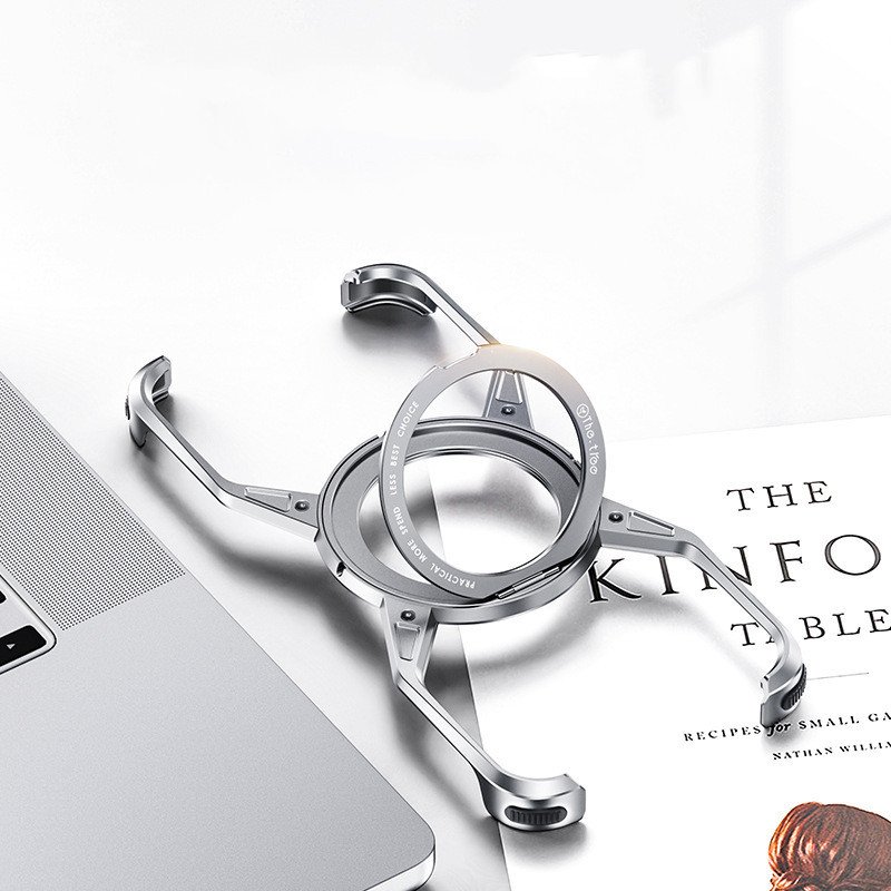 360 rotating bracket Magnetic Phone Case For iPhone 15Pro Max Rimless Metal Aluminum alloy Protection Cove For iPhone 16