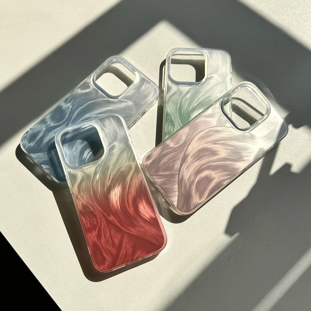 High-quality laser dazzling hot silver feather yarn mobile phone case for iPhone 15/14/13/12/11 pro max