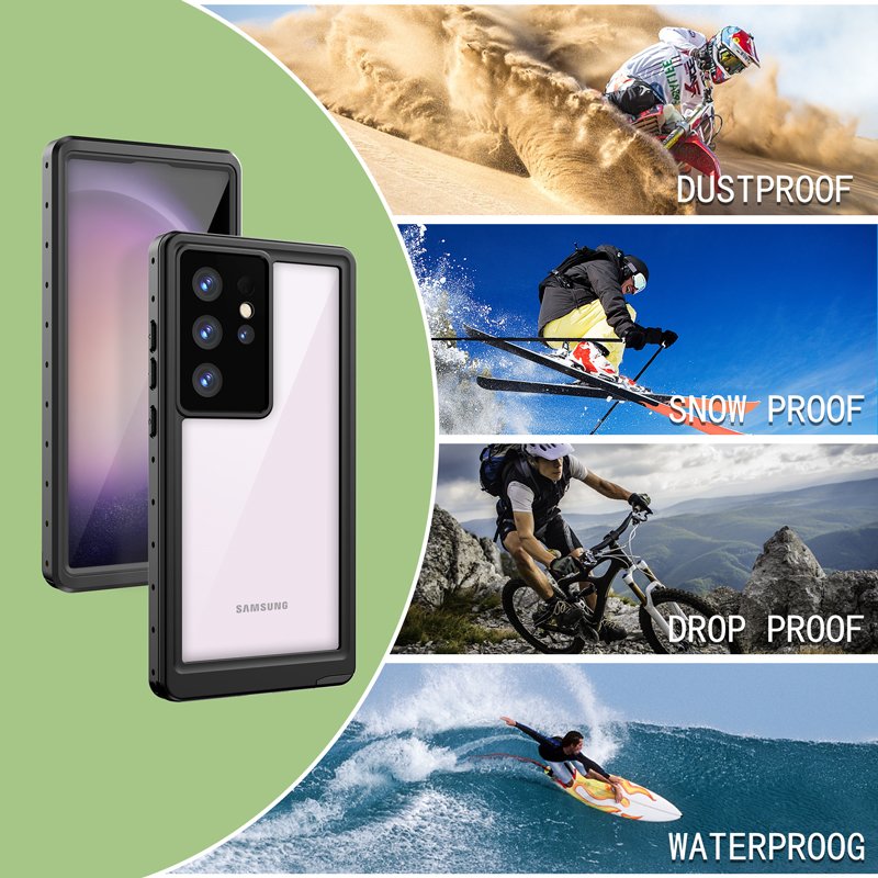 new arrival drop dust scratch proof 360 degree full body protection IP68 class waterproof case for s24 ultra S23 plus