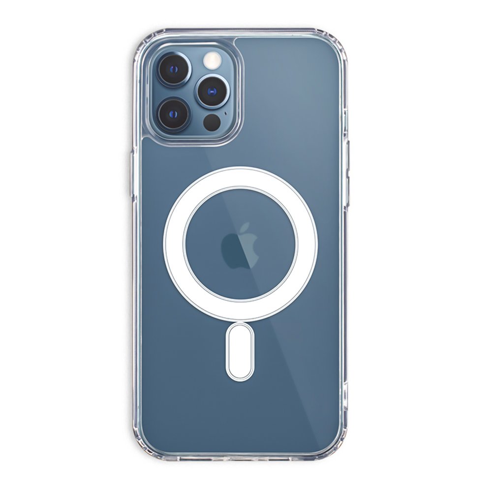Transparent magnetic wireless charge phone case For iPhone 13 PRO MAX