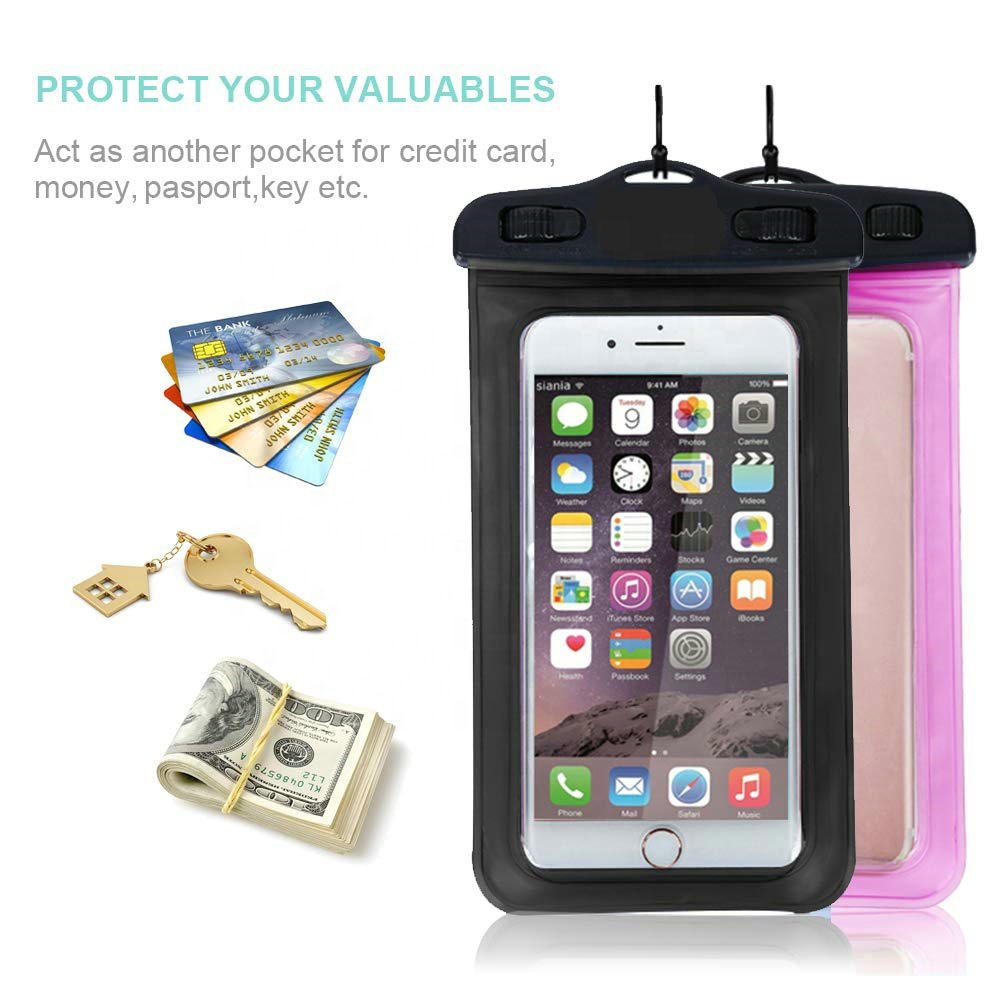 2024 Universal Water Proof PVC Mobile Phone Cases Clear Pouch Waterproof Bag,Water Proof Cell Phone Bag With Lanyard