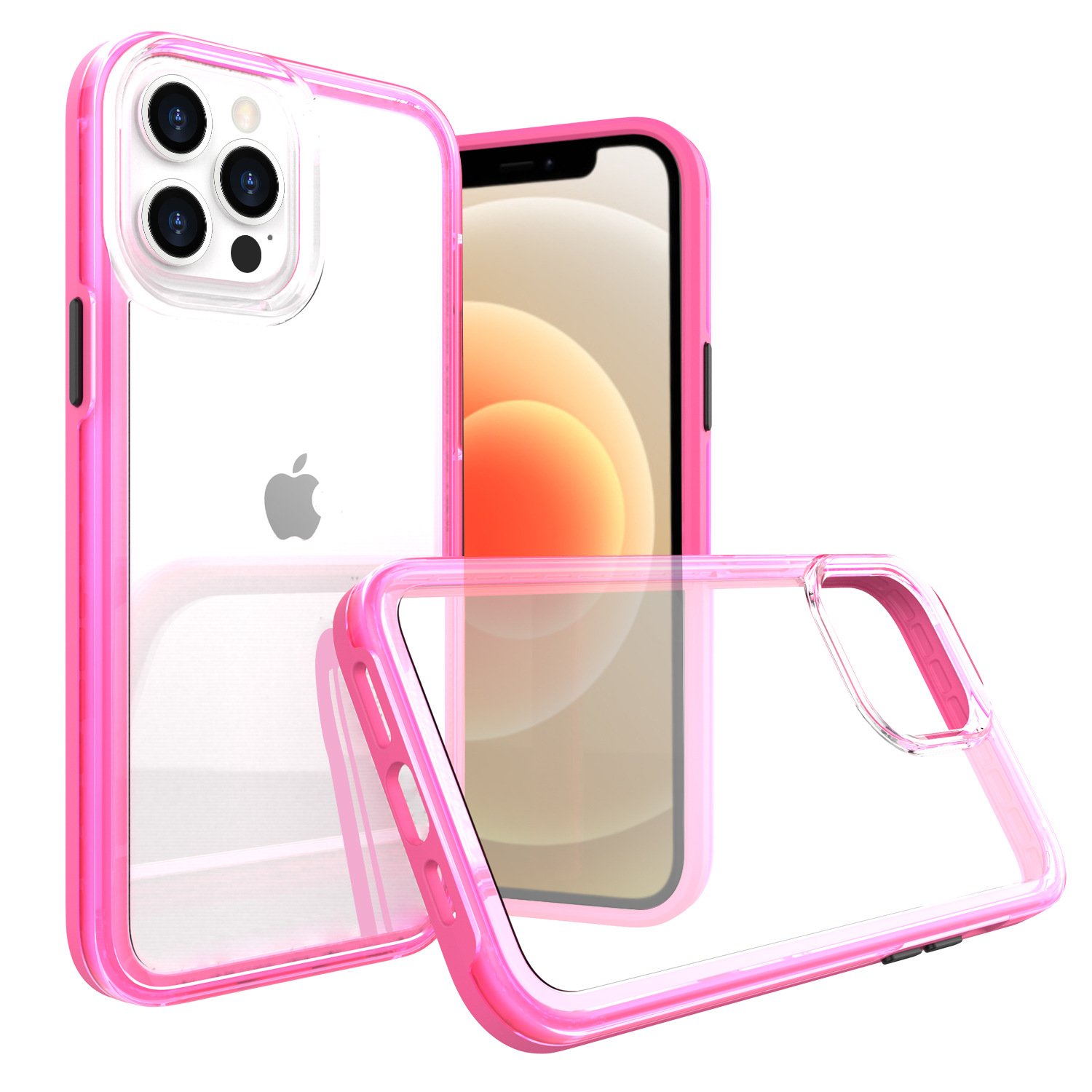 For iPhone 13 Pro Case Hybrid Soft Grip Matte Finish Clear Back Panel Ultra-Thin Slim Thin Fit Transparent Cover For Iphone 13