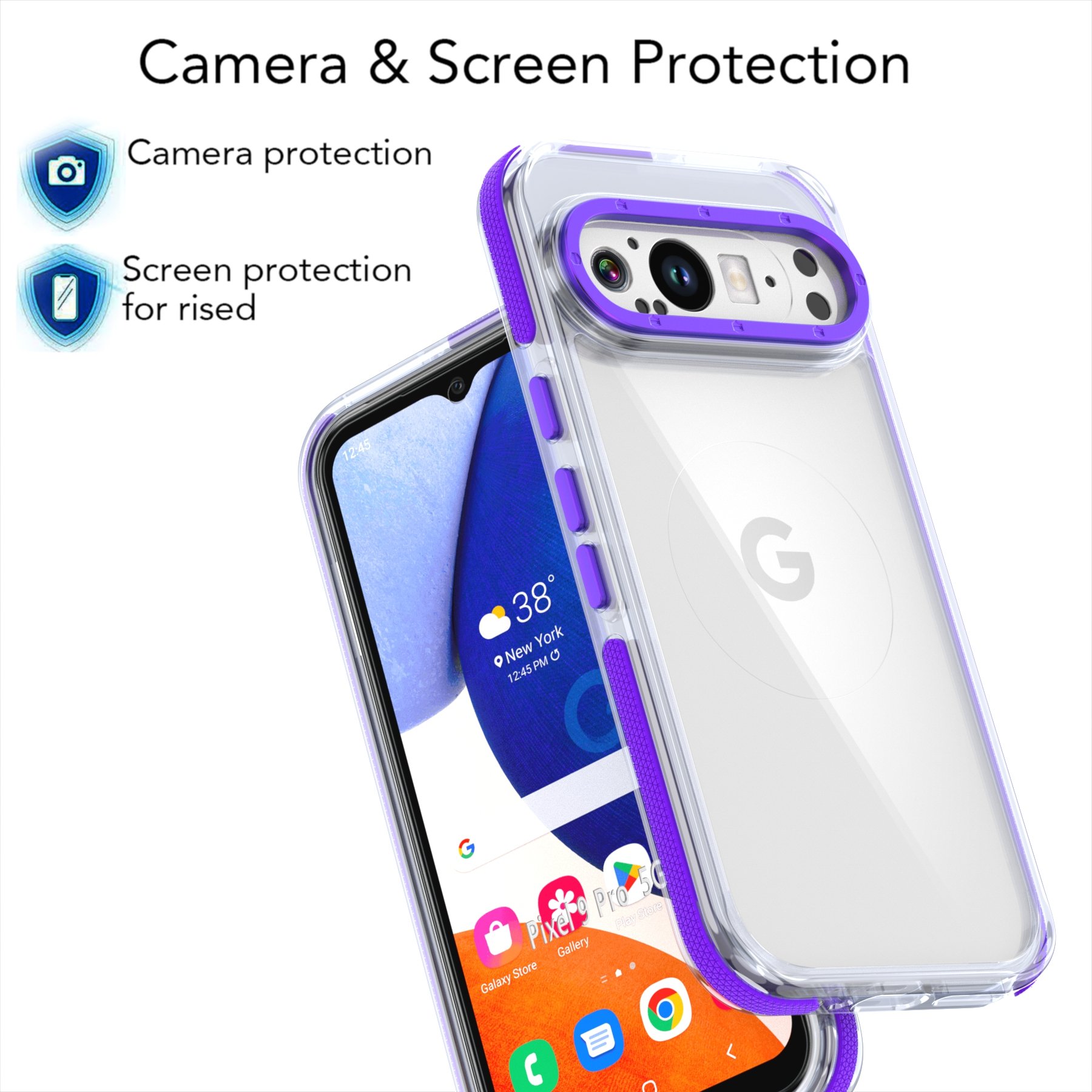 Manufacturer Wholesale Mobile Phone Case Hard PC Anti-Yellow TPU Multi-colors Shockproof Phone Case For Google Pixel 9ProXL 5G