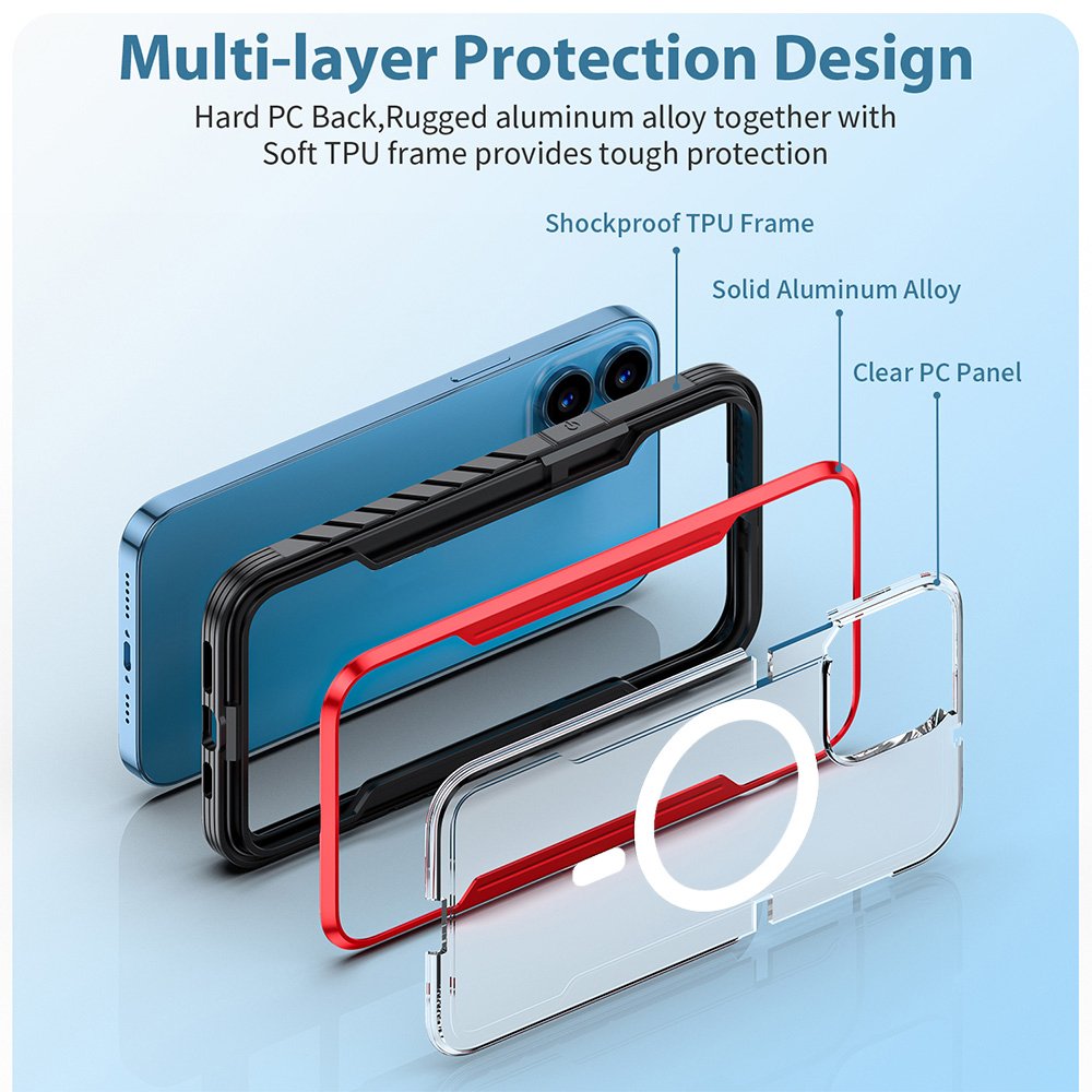 High Quality Mobile Phone Case Clear Magnetic Fast Charging iPhone Cover TPU Case For iPhone 15 14 13 Pro Max Plus