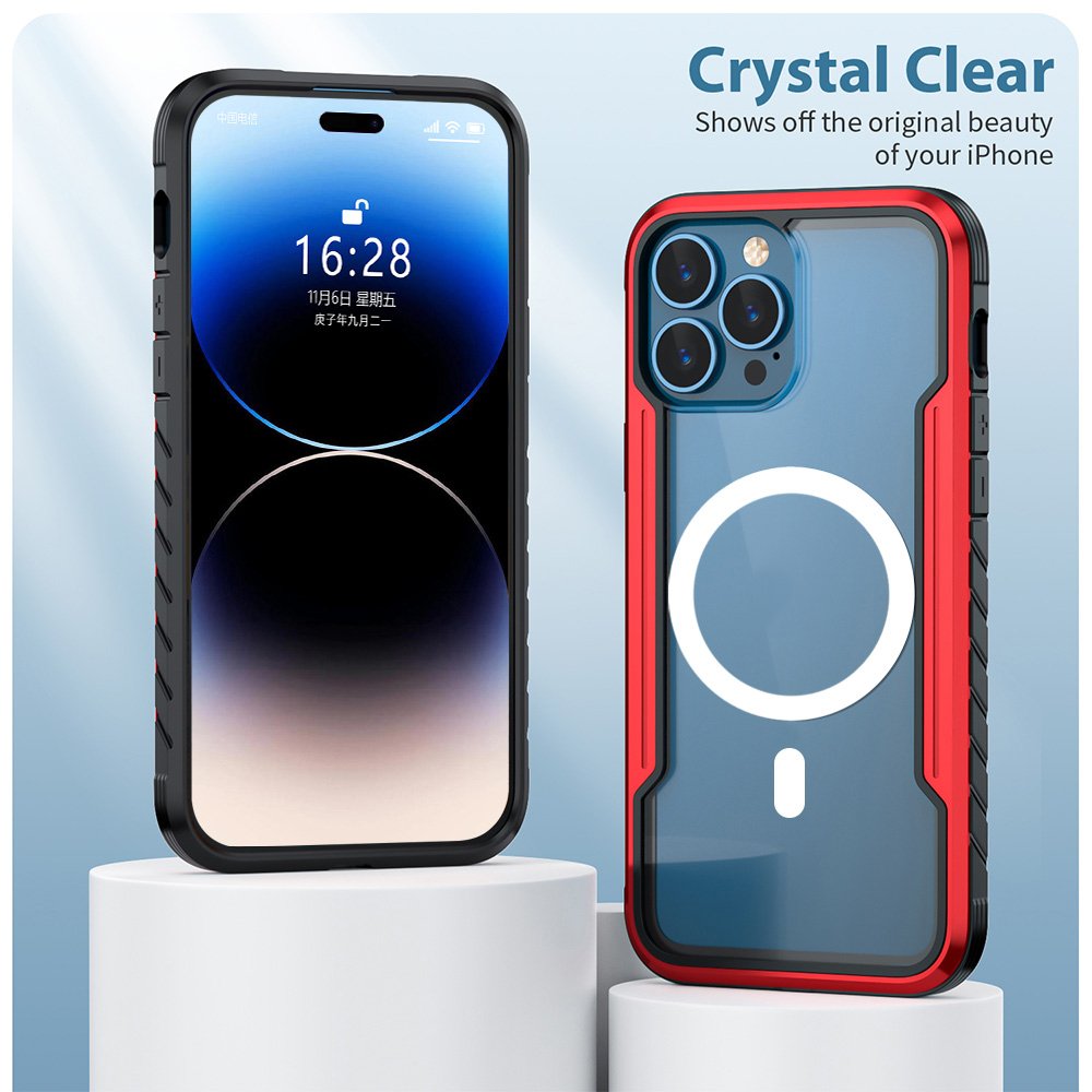 High Quality Mobile Phone Case Clear Magnetic Fast Charging iPhone Cover TPU Case For iPhone 15 14 13 Pro Max Plus