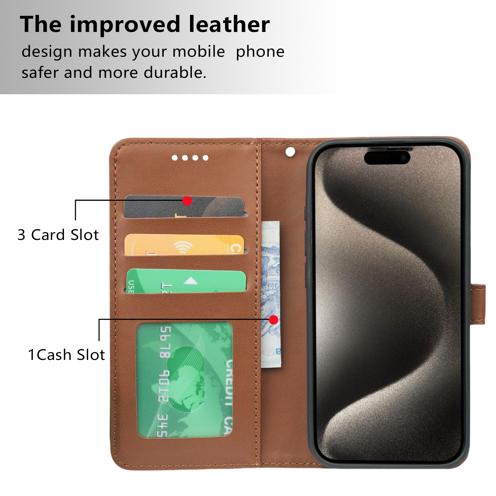 Wallet Leather Case Flip Cover With Lanyard Mobile Phone Cases For iPhone 16 15 14 13 12 11 Pro Max