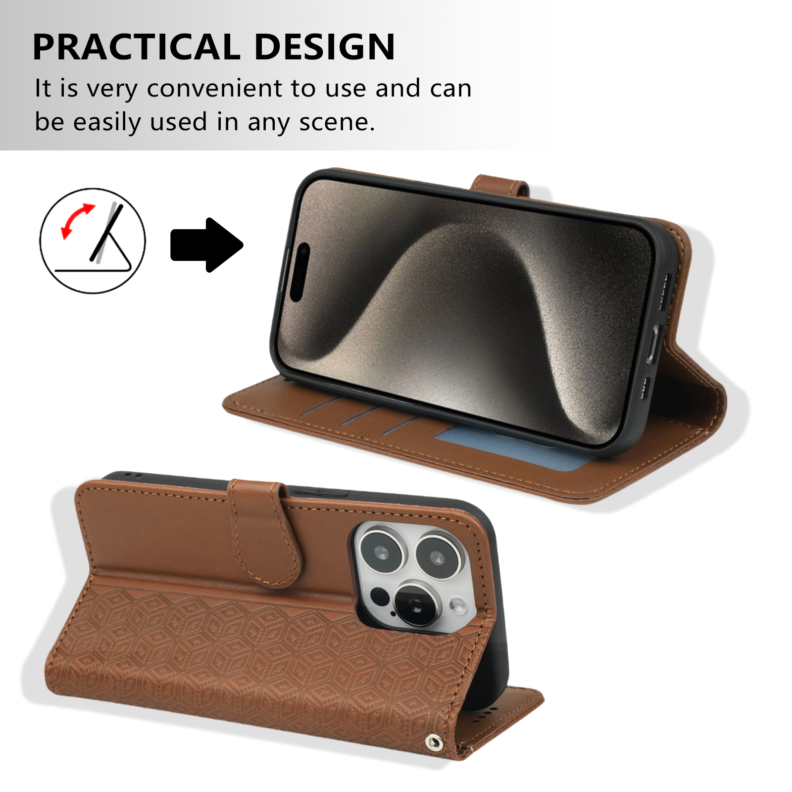 Wallet Leather Case Flip Cover With Lanyard Mobile Phone Cases For iPhone 16 15 14 13 12 11 Pro Max