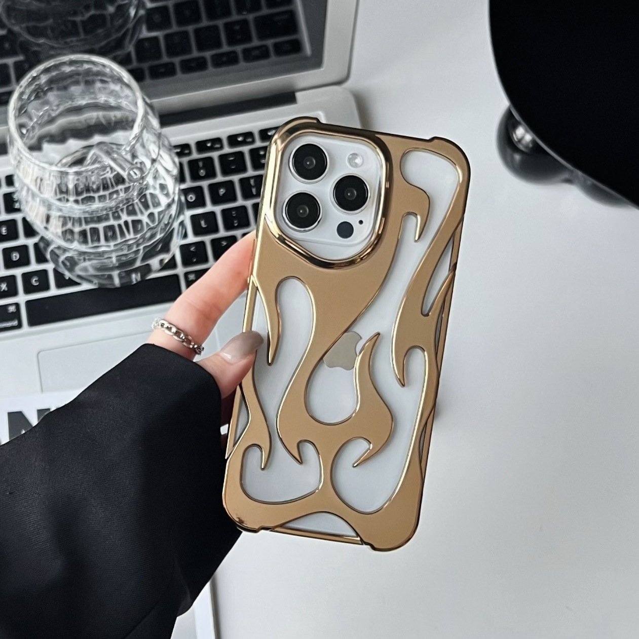 Lens Protection Hybrid Soft TPU Phone Case For iPhone 12 13 Pro Max Shockproof Cover