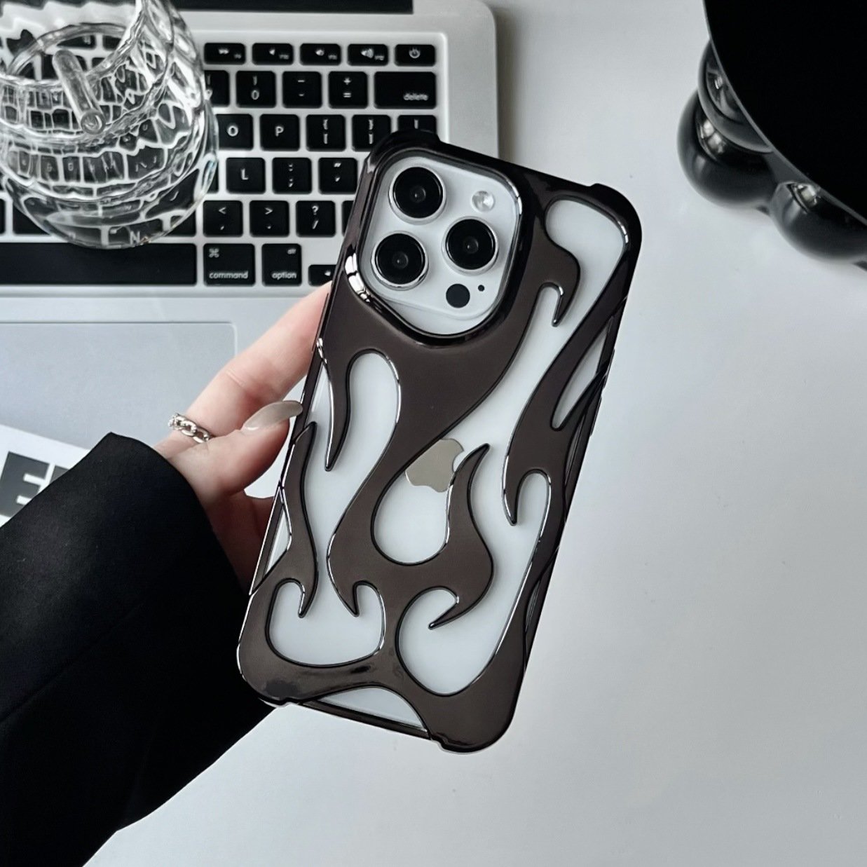 Lens Protection Hybrid Soft TPU Phone Case For iPhone 12 13 Pro Max Shockproof Cover