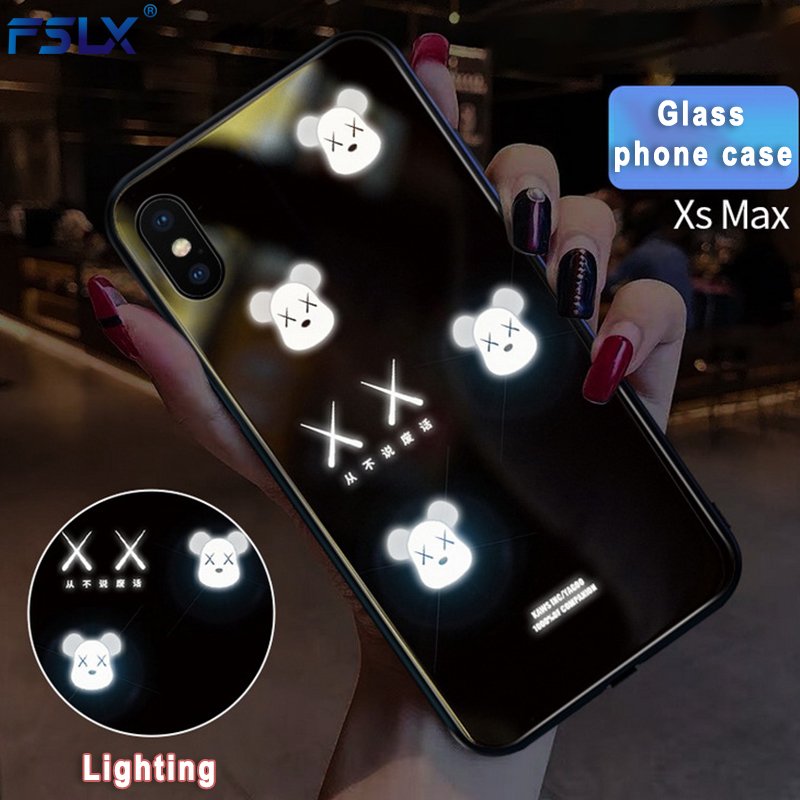 FSLX Gloomy Bear Wholesale Cell Phone Case Clear Phone Case Cheap Mobile Phone Cases For iPhone X XS XR XSMAX 11 12 Series