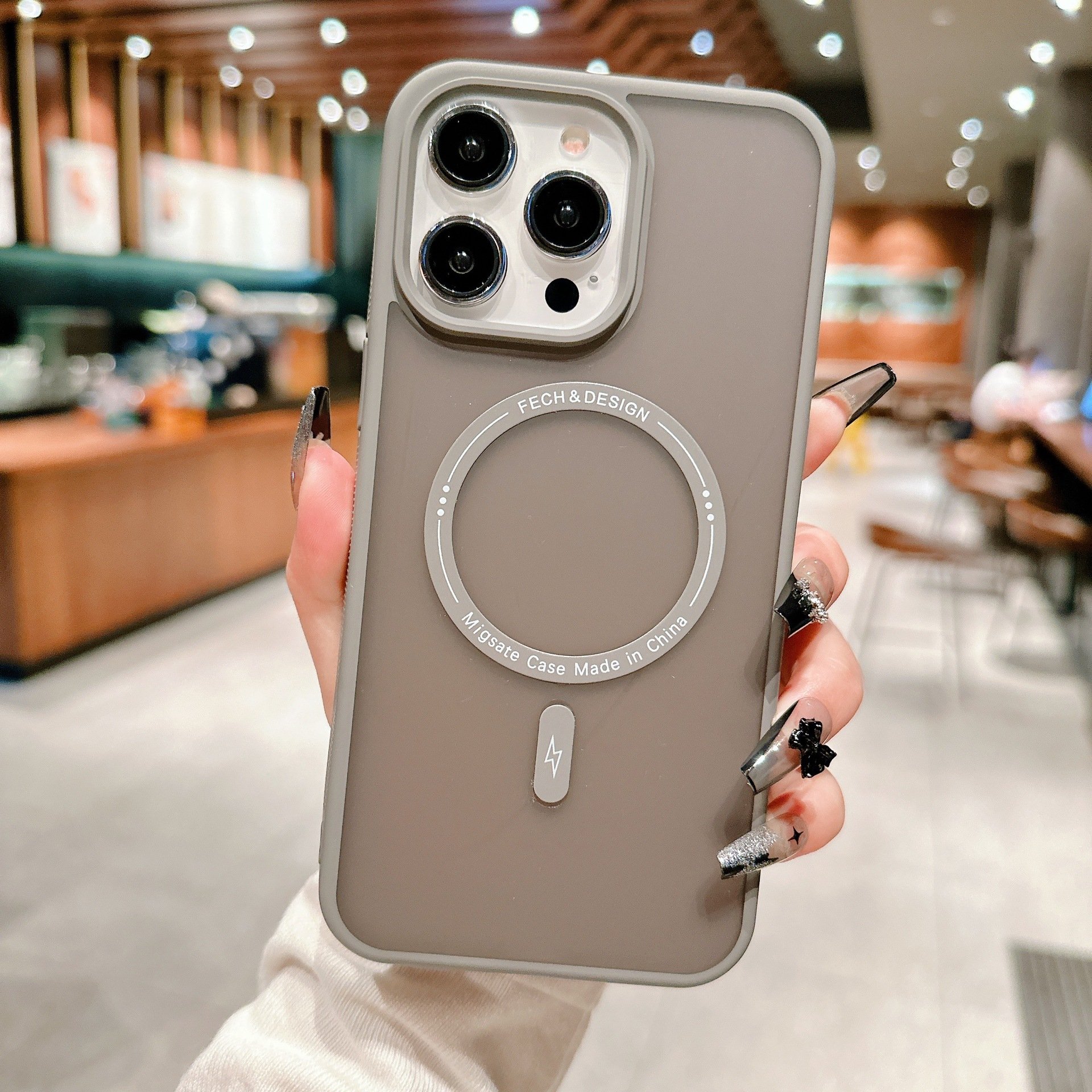 New high quality magnetic suction phone case for iphone 13 14 15 16 promax for Samsung S24ultra acrylic mobile phone accessories