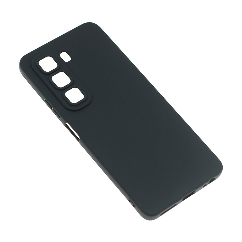 Manufacturer Wholesale Matte TPU Cases Soft Frosted Back Cover Silicone Mobile Phone Case For Infinix Hot 50 4G X6882 Black