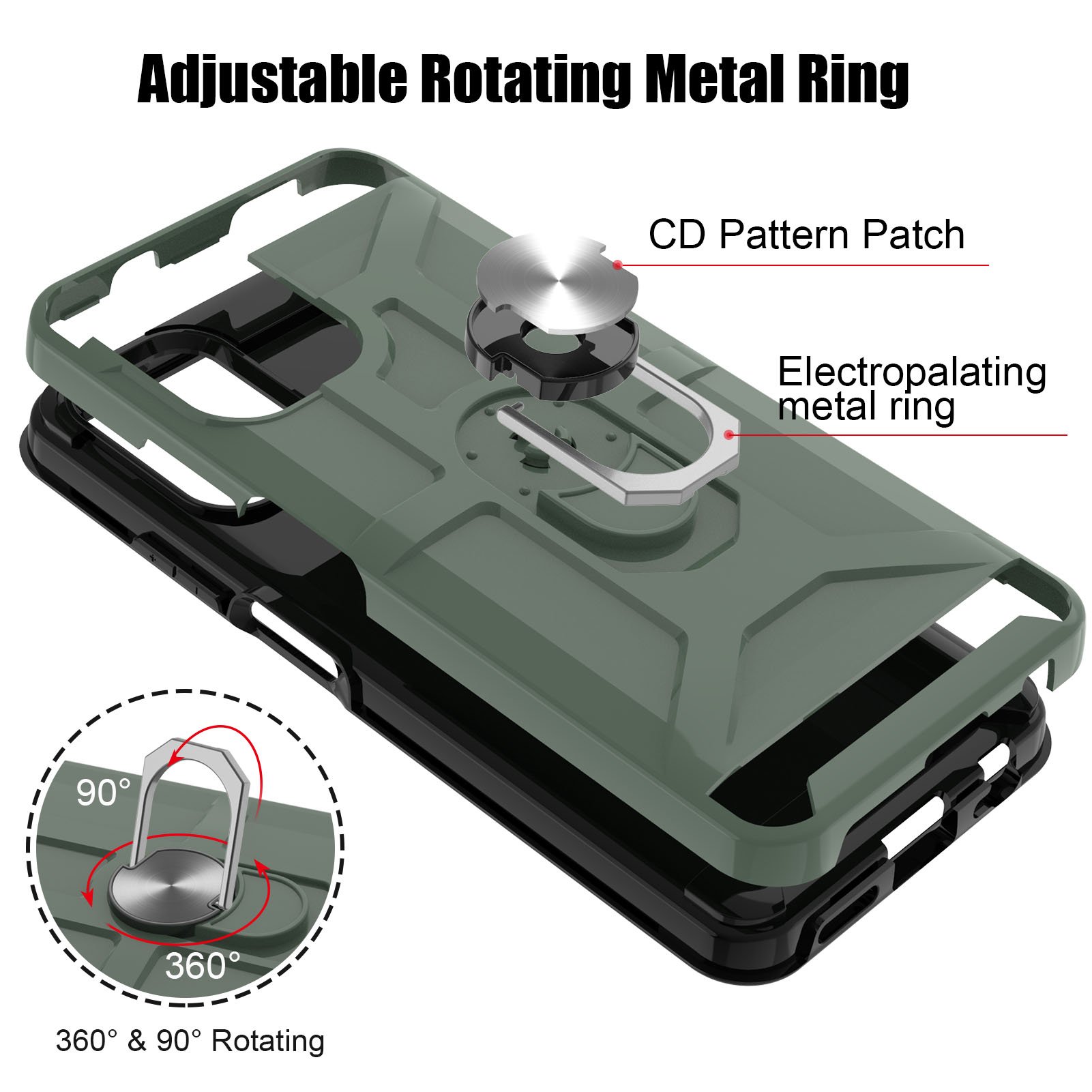 High Quality metal car Bracket cases for xiaomi 10T pro back cove phone cases mobile cover For Redmi note 10 10S K30S 9 POWER