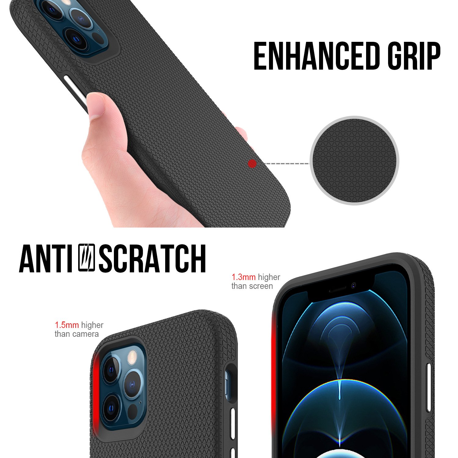 2021 For iPhone 13 Pro Max Premium 2in1 Tpu PC Shockproof Cover Anti Slip Mobile Phone Case for iPhone 13 mini