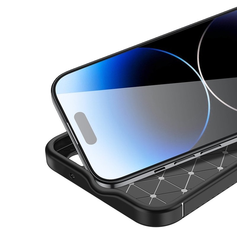 Beetle Shockproof Armor Case for iPhone 16 Pro Max 16 Pro 15 Plus14 13 12 11 XS Max XR X 7 8 Plus Carbon Fiber Texture Soft Case