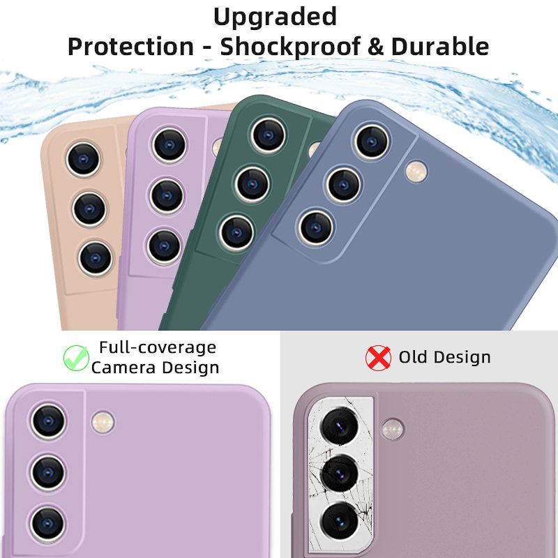 Original Silicone Phone case For Samsung S23 S22 Plus Ultra Color TPU Waterproof Mobile Phone Case For Samsung s22