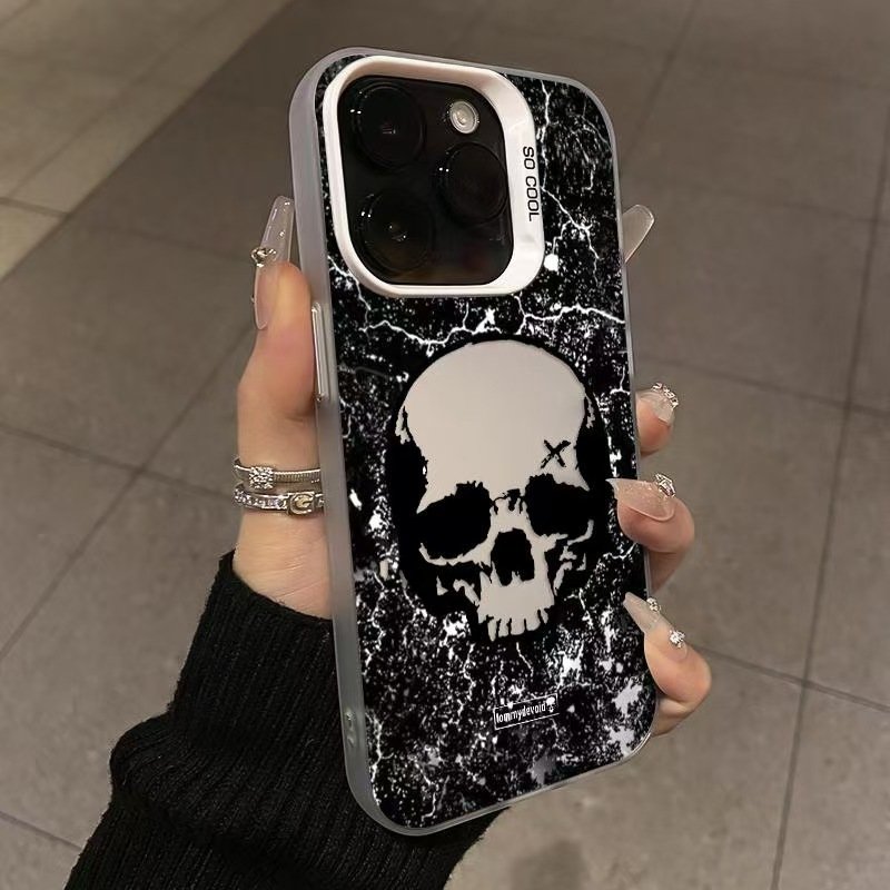 2024 New Mobile Phone Cover Accessories Case Skeleton Skull Phone Case For iPhone 16 15 pro max 14 13 Shockproof ack Cover
