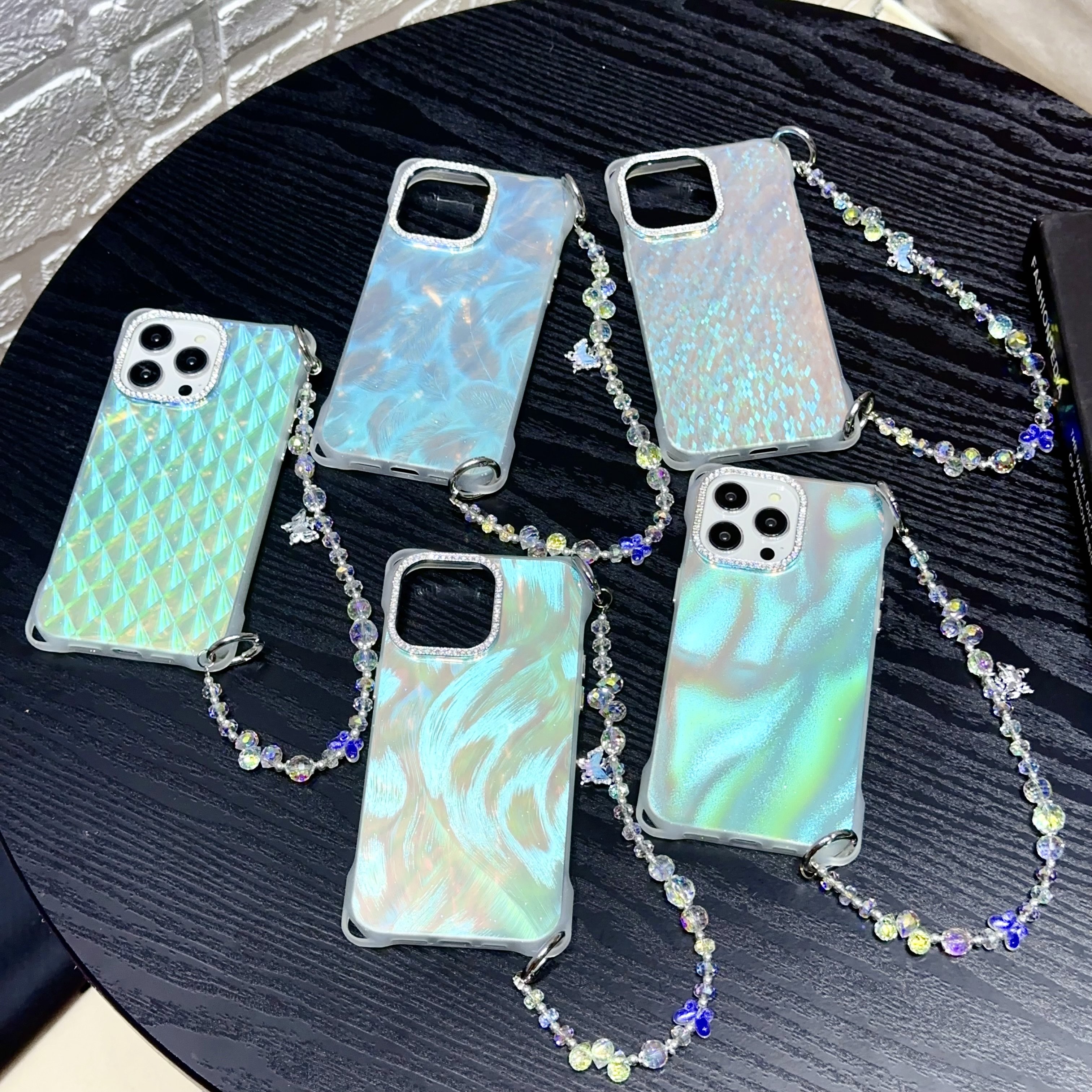 In Stock Glitter Bling Mobile Phone Case For iPhone 15 14 13 12 11 Pro Max Luxury Phone Case With Bracelet For iPhone Case