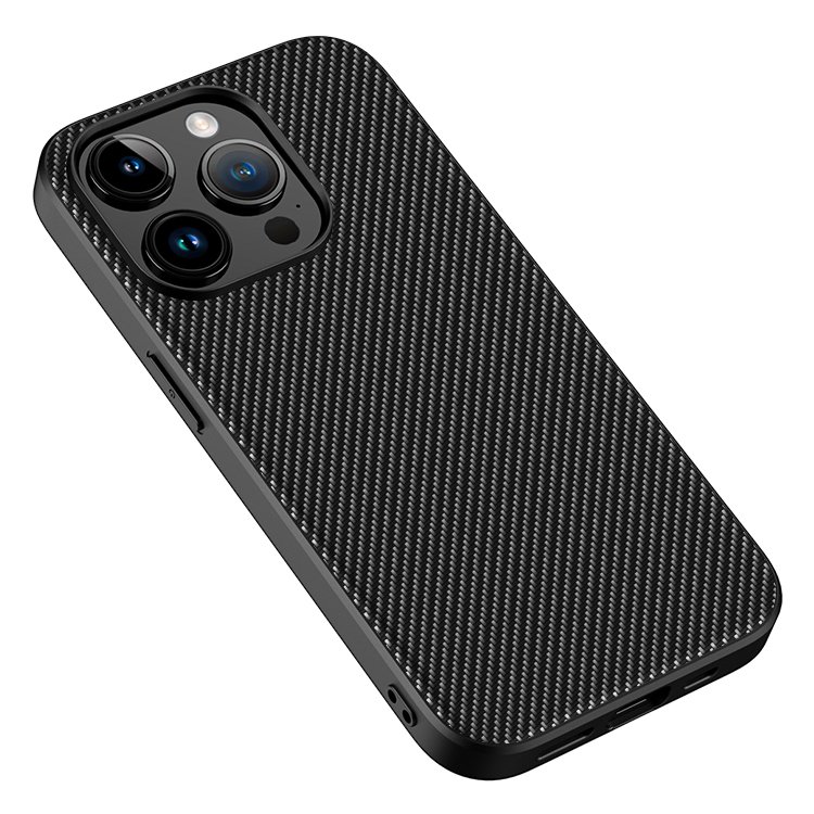 Carbon Fiber For iPhone 15 Promax Mobile Phone Case Anti-fall Shockproof Phone Back Cover For iPhone 15