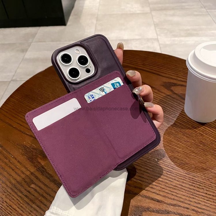 New luxury credit card slots holder kickstand PU leather wallet mobile phone cases for iphone 16 pro max 15 plus 14 13 12 11