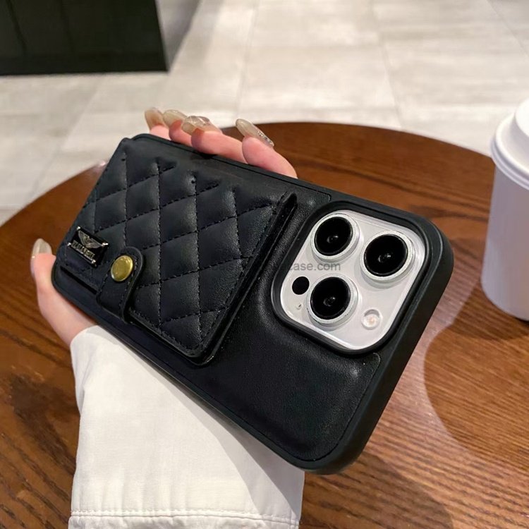 New luxury credit card slots holder kickstand PU leather wallet mobile phone cases for iphone 16 pro max 15 plus 14 13 12 11