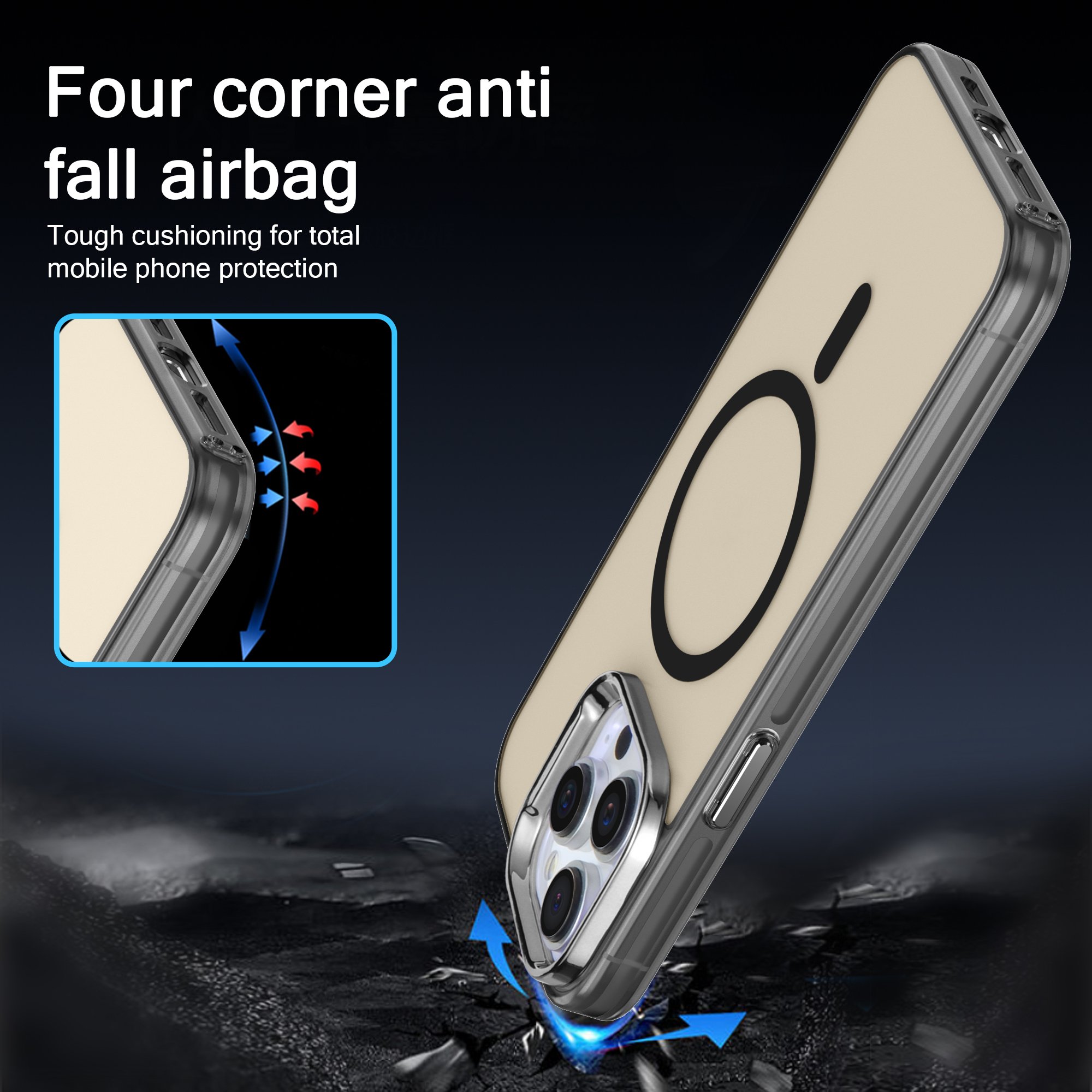 IMD Magnetic Phone Case Mobile Phone Cases 14 15 Pro Max Cover Magnet Acrylic for Iphone 12 13 Cell Phone Accessories Business