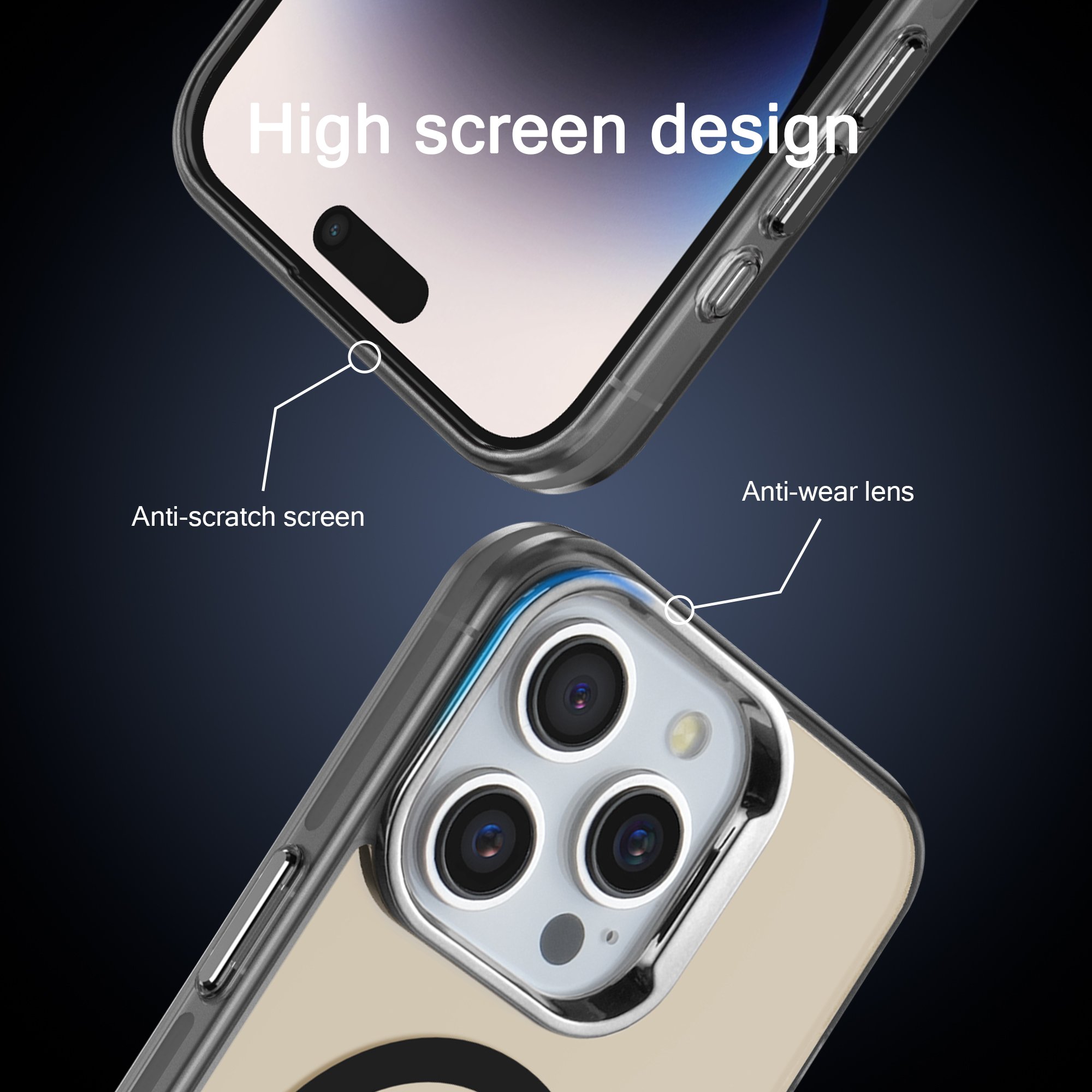IMD Magnetic Phone Case Mobile Phone Cases 14 15 Pro Max Cover Magnet Acrylic for Iphone 12 13 Cell Phone Accessories Business