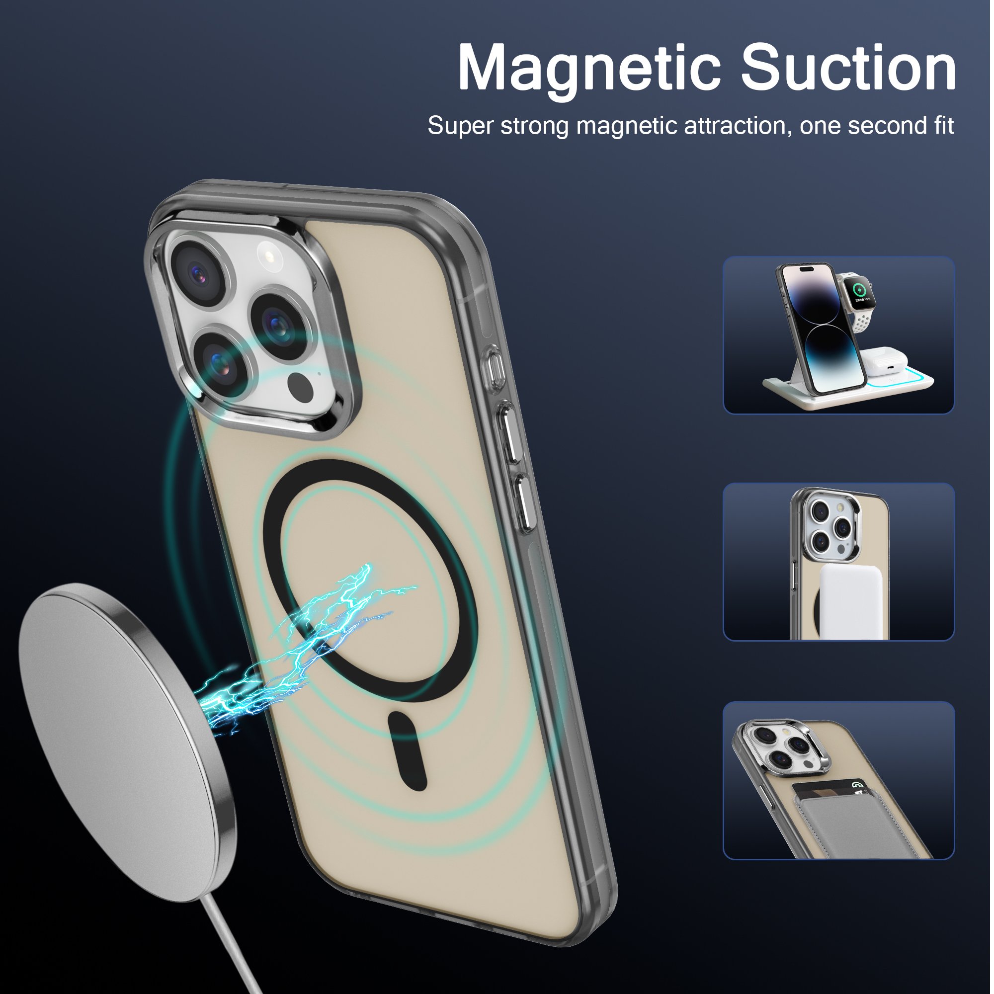 IMD Magnetic Phone Case Mobile Phone Cases 14 15 Pro Max Cover Magnet Acrylic for Iphone 12 13 Cell Phone Accessories Business