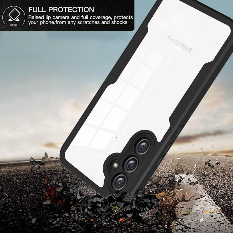 Double Sided 360 Full Protection Transparent Phone Case for Samsung A54 5G Mobile Phone Cover with Screen Protector