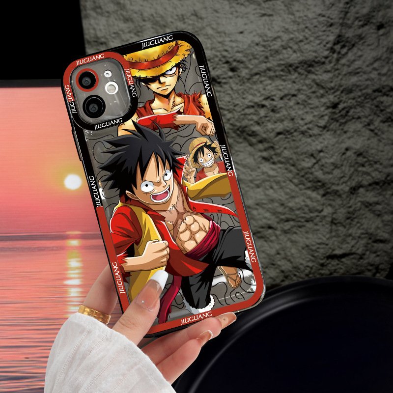 Bulk cheap price mobile phone case cute bear cartoon luffy waterproof soft tpu material phone case