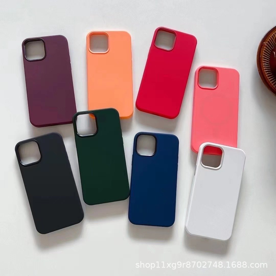 Silicone Phone Case For Apple Iphone 11 12 13 14 15 Pro Max Mini 7 8 6s Plus X Xs Max 5 Shockproof Case Cover Factory Wholesale
