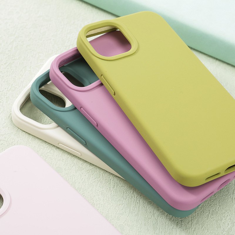 Silicone Phone Case For Apple Iphone 11 12 13 14 15 Pro Max Mini 7 8 6s Plus X Xs Max 5 Shockproof Case Cover Factory Wholesale