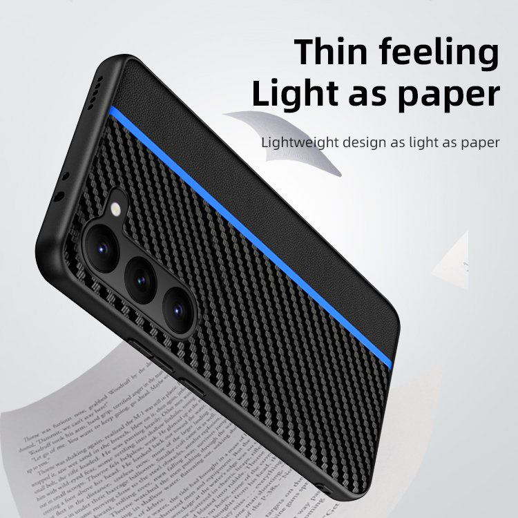 For Samsung Galaxy S23 Ultra Phone Case Carbon Fiber Ultra- thin Full Body Protection S23+ Shockproof Cover