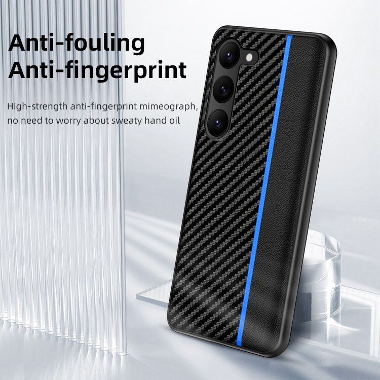For Samsung Galaxy S23 Ultra Phone Case Carbon Fiber Ultra- thin Full Body Protection S23+ Shockproof Cover