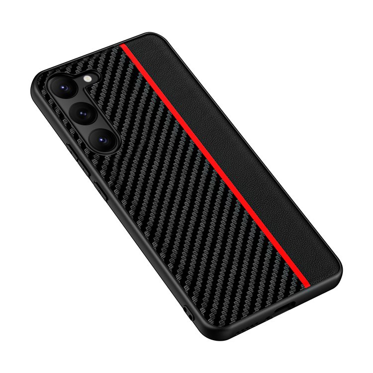 For Samsung Galaxy S23 Ultra Phone Case Carbon Fiber Ultra- thin Full Body Protection S23+ Shockproof Cover