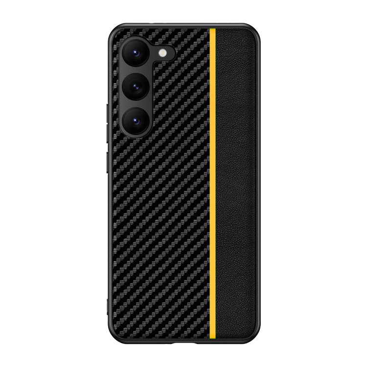 For Samsung Galaxy S23 Ultra Phone Case Carbon Fiber Ultra- thin Full Body Protection S23+ Shockproof Cover