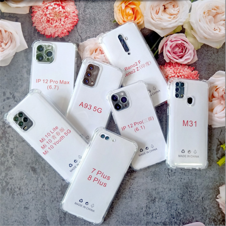 1.5mm Clear TPU Phone Case For iPhone 13 12 11Pro Max Mini X Xs Max Xr 7/8 Plus Bumper Frame Shockproof Back Cover