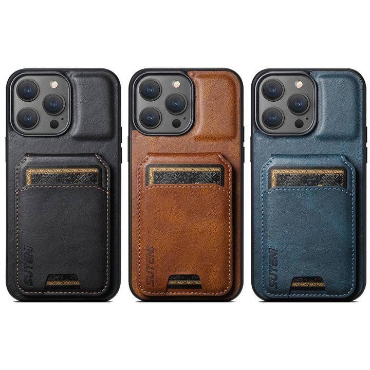 Business Folding Holder Wallet Leather Mobile Phone Case For iPhone 15 14 pro max back cover for samsung Galaxy A54 A14 5G