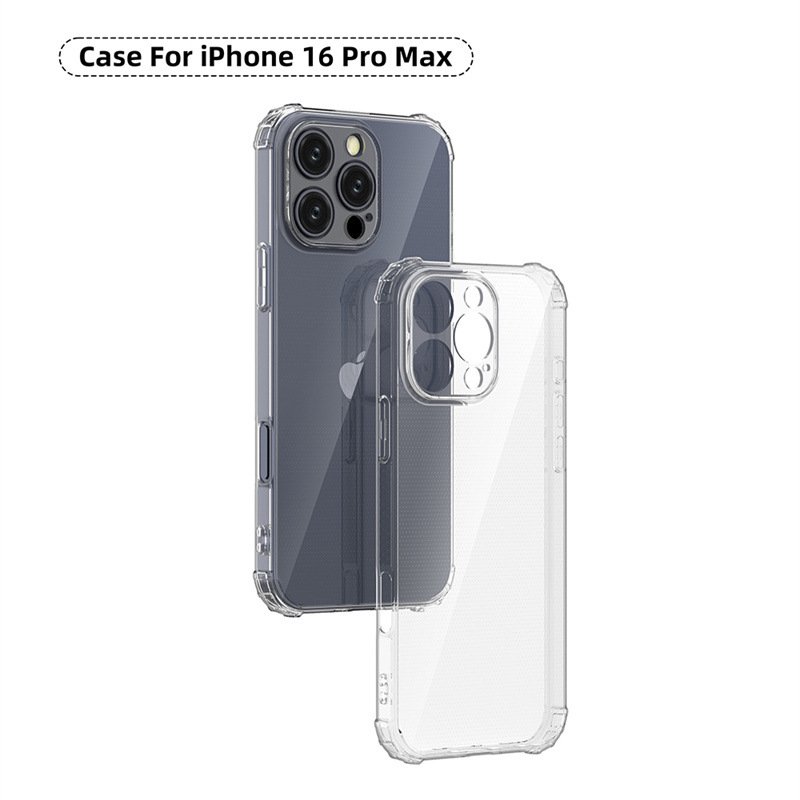 Transparent Anti-drop All-inclusive Fine Hole Mobile Phone Case for iPhone 16